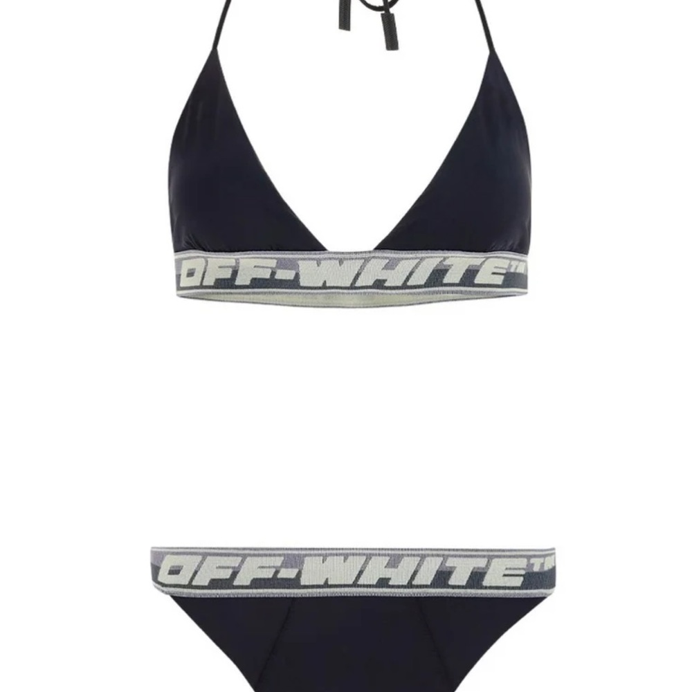 Off-White Black Bikini Set